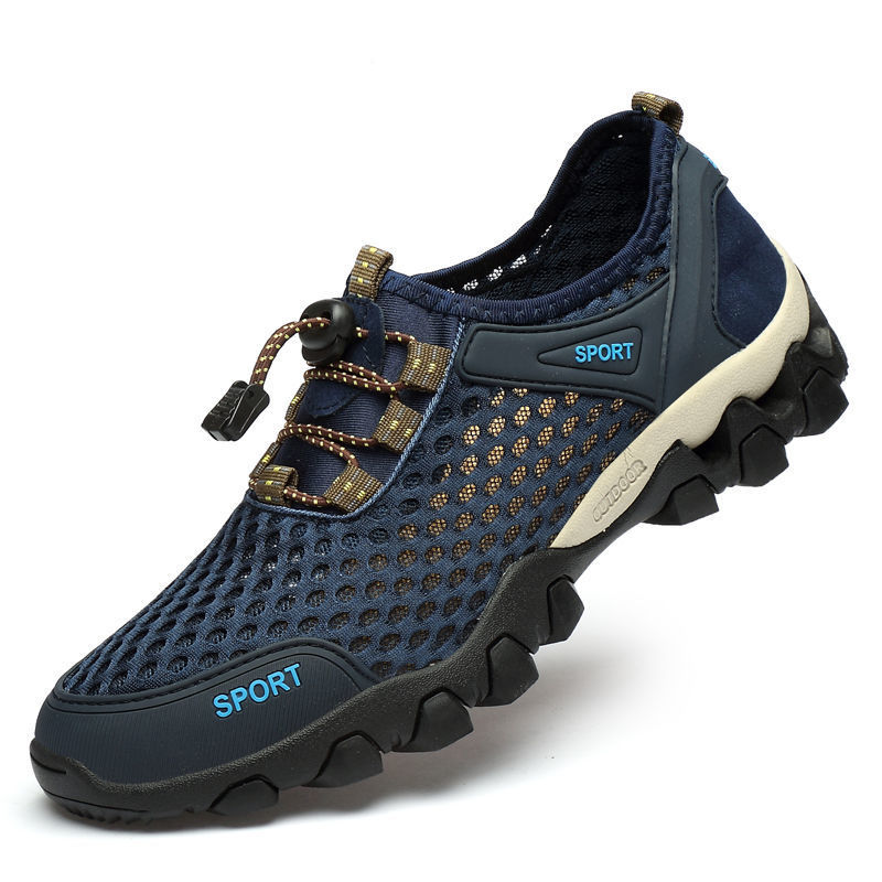 2021 Summer New Men&#039;s Shoes Mesh Sneakers Foreign Trade Thick Bottom Outdoor Climbing Bottom Casual Shoes Trend Men&#039;s Sandals