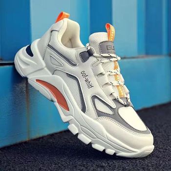 2021 Summer New Men's Shoes Mesh Sneakers Foreign Trade Thick Bottom Outdoor Climbing Bottom Casual Shoes Trend Men's Sandals