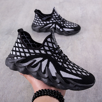 2021 Summer New Men's Shoes Mesh Sneakers Foreign Trade Thick Bottom Outdoor Climbing Bottom Casual Shoes Trend Men's Sandals