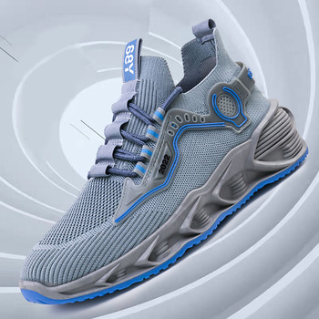 2021 Summer New Men's Shoes Mesh Sneakers Foreign Trade Thick Bottom Outdoor Climbing Bottom Casual Shoes Trend Men's Sandals