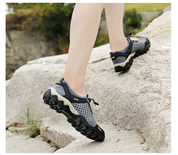 2021 Summer New Men's Shoes Mesh Sneakers Foreign Trade Thick Bottom Outdoor Climbing Bottom Casual Shoes Trend Men's Sandals