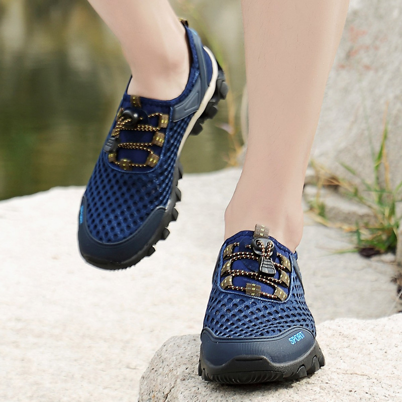 Men&#039;s Shoes Summer Outdoor Mesh Shoes Casual Breathable One Pedal Lazy Shoes Hiking Climbing Men&#039;s Sports Shoes Generation