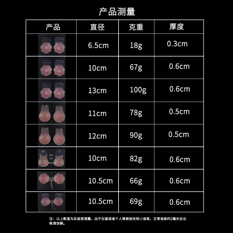 Silicone Bra Lifting Chest Paste Lifting Breast Pad Nudebra Chest Paste Nipple Coverage Invisible Bra