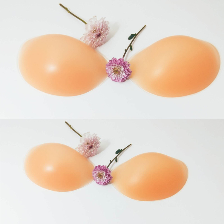Factory Wholesale Invisible Silicone Bra Thick Push up Breast Pad Chest Paste Bra Strapless Underwear Silicone Women&#039;s Bra