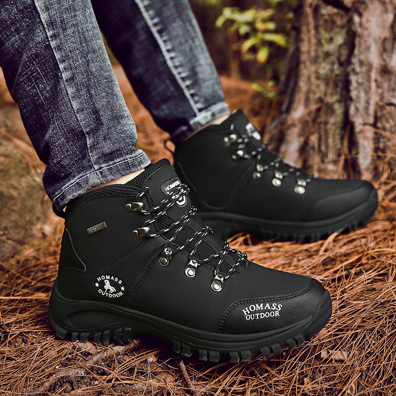 587 Pumps Outdoor Climbing Boots Pumps High-Top Men&#039;s Sports Shoes Cross-Country Shoes Hiking Boots Cross-Border plus Size Men&#039;s Shoes