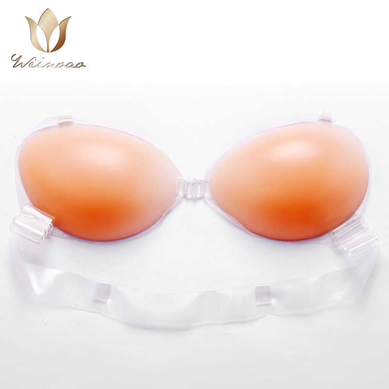 The 2015 new sexy wide-shouldered lady silicone bra dinner dress is suitable for bra underwear.