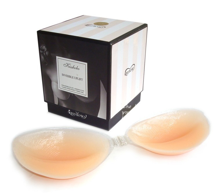 2014kissbobo genuine crystal transparent super thick invisible silicone bra inserts silicone mat