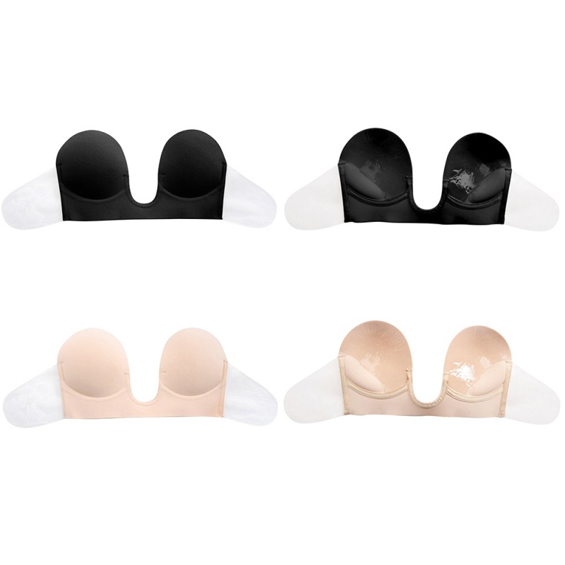 Amazon ins hot style deep U pulls together a piece of lingerie, shoulder straps and sexy silicone bra