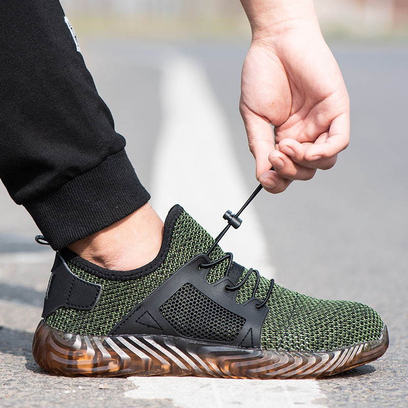 Cross-Border Summer Breathable Work Shoes Attack Shield And Anti-Stab Casual Safe Site Shoes Protective Labor Protection Shoes Manufacturer