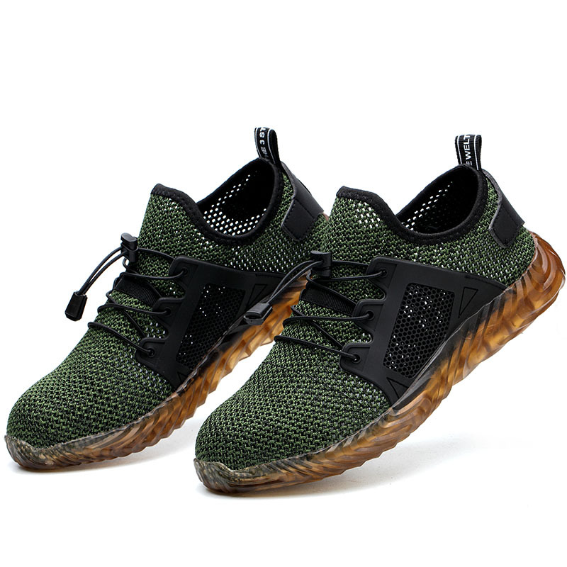 Cross-Border Summer Breathable Work Shoes Attack Shield And Anti-Stab Casual Safe Site Shoes Protective Labor Protection Shoes Manufacturer