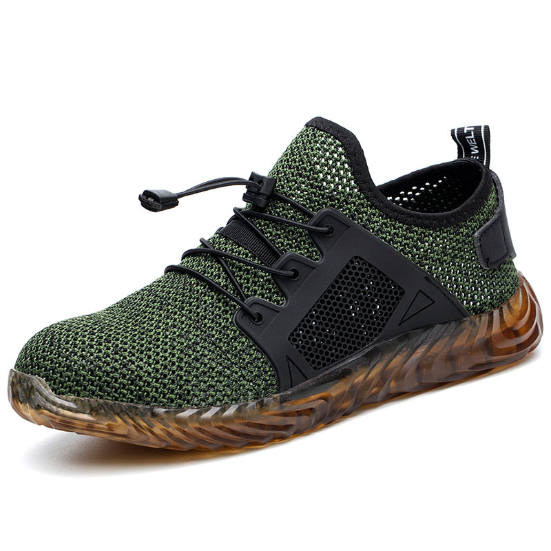 Cross-Border Summer Breathable Work Shoes Attack Shield And Anti-Stab Casual Safe Site Shoes Protective Labor Protection Shoes Manufacturer