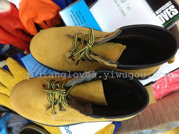Protective footwear protective footwear shoes pierced steel head-smash-proof steel yellow shoes
