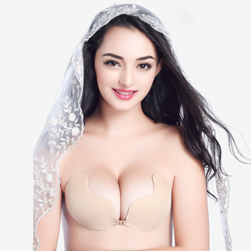 Biological Glue Mango Silicone Bra Wedding Push up Invisible Nude Bra Non-Slip Strapless Underwear Invisible Breast Pad Women