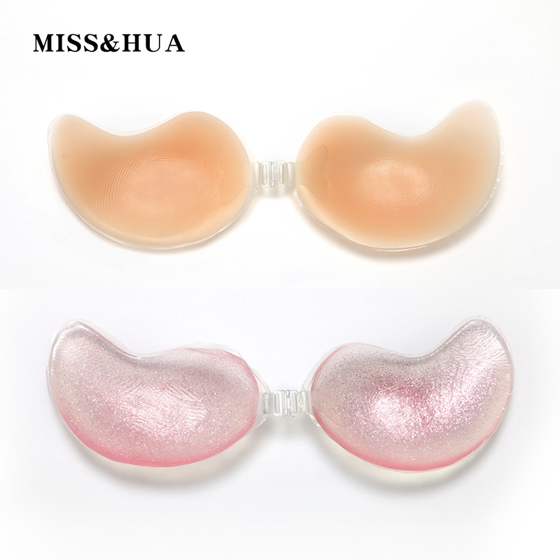 Invisible BRA classic vbra silicone V BRA crystal powder skin color silicone BRA band packaging