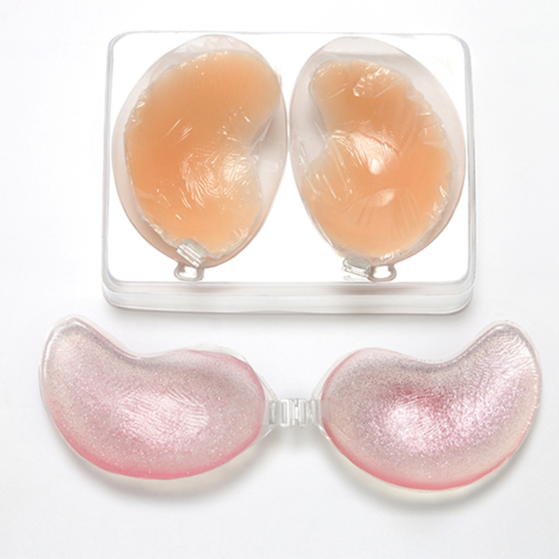 Invisible BRA classic vbra silicone V BRA crystal powder skin color silicone BRA band packaging