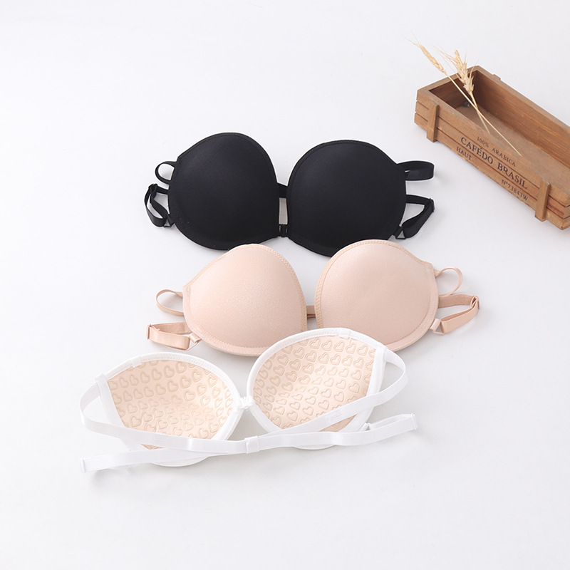 2020 Cross-Border E-Commerce Exclusively for Foreign Trade Strapless Invisible Bra Love Silicone Bra Push up Anti-Slip Women&#039;s Underwear