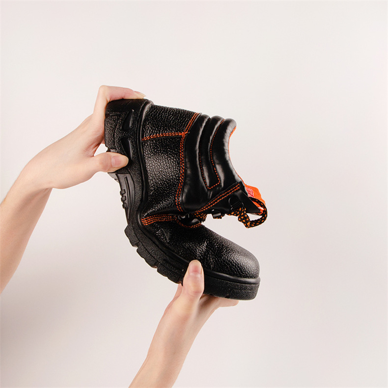 Spot Industrial Work Shoes Black Work Shoes Men's Work Shoes Fiber Leather Protective Footwear Comfortable Universal Work Shoes