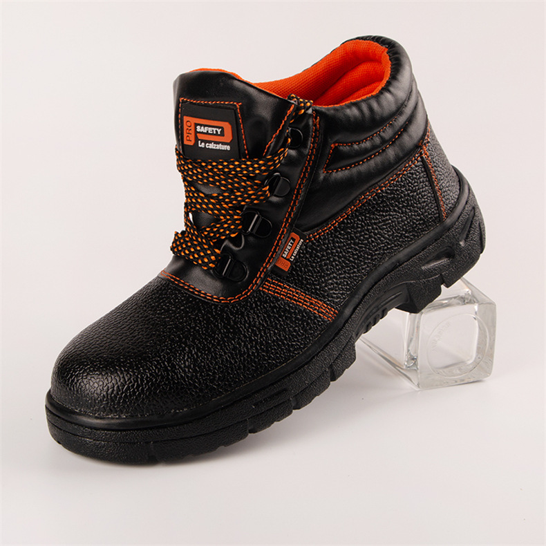 Spot Industrial Work Shoes Black Work Shoes Men's Work Shoes Fiber Leather Protective Footwear Comfortable Universal Work Shoes