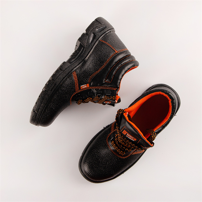 Spot Industrial Work Shoes Black Work Shoes Men's Work Shoes Fiber Leather Protective Footwear Comfortable Universal Work Shoes