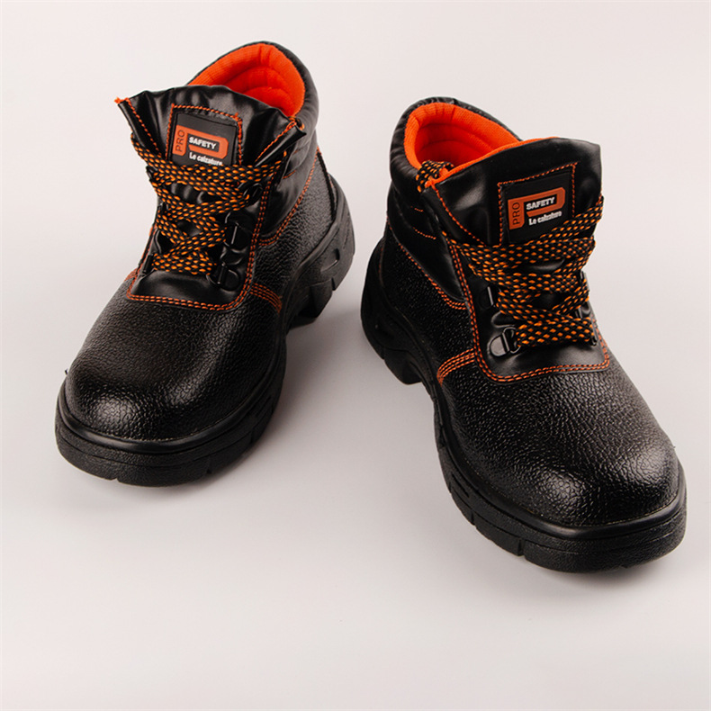 Spot Industrial Work Shoes Black Work Shoes Men's Work Shoes Fiber Leather Protective Footwear Comfortable Universal Work Shoes