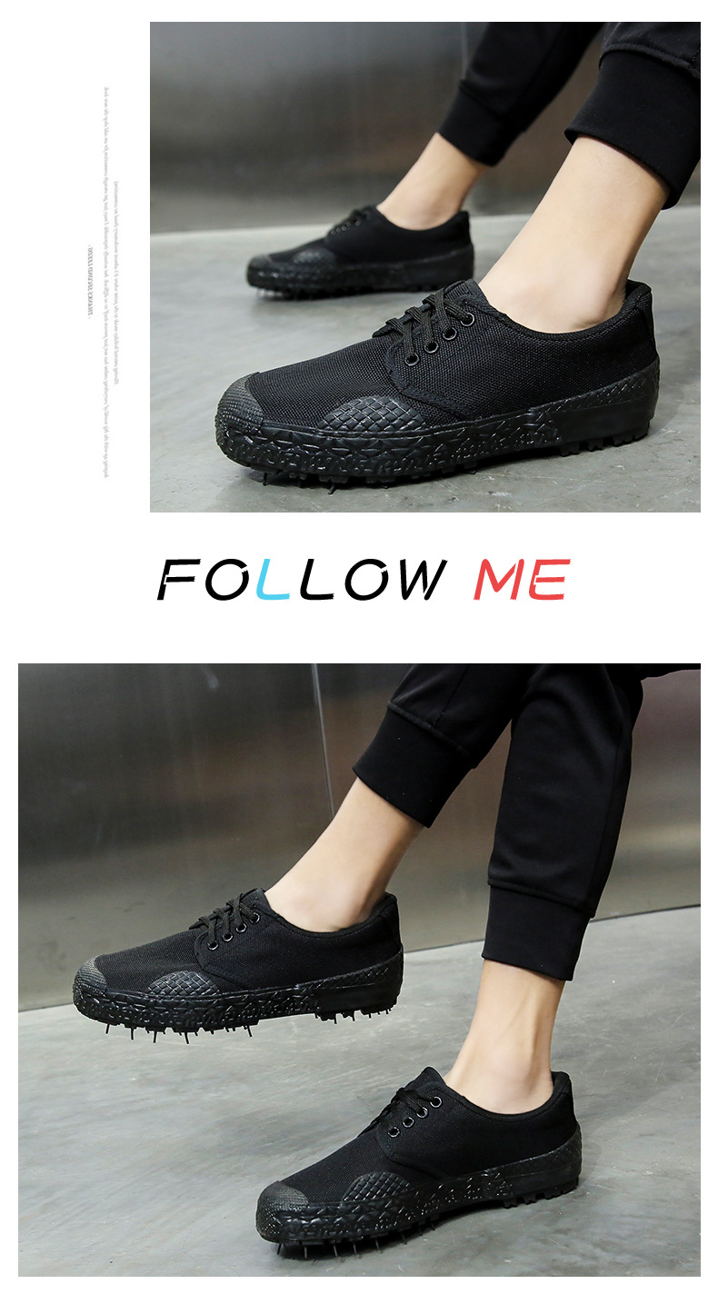 Liberation Shoes Low-Top Autumn Canvas Protective Shoes Yellow Rubber Shoes Student Military Training Shoes Rubber Outsole Camouflage 99 Training Shoes
