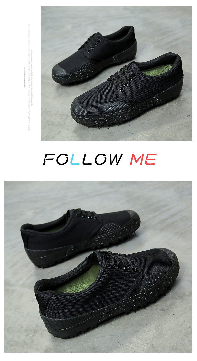 Liberation Shoes Low-Top Autumn Canvas Protective Shoes Yellow Rubber Shoes Student Military Training Shoes Rubber Outsole Camouflage 99 Training Shoes