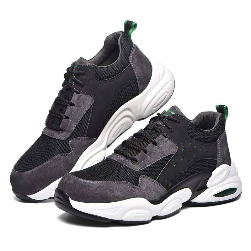 Cross-Border Summer New Lightweight Protective Shoes Pu Soft Bottom Breathable Mesh Anti-Smashing Safety Shoes Puncture-Proof Work Shoes for Men