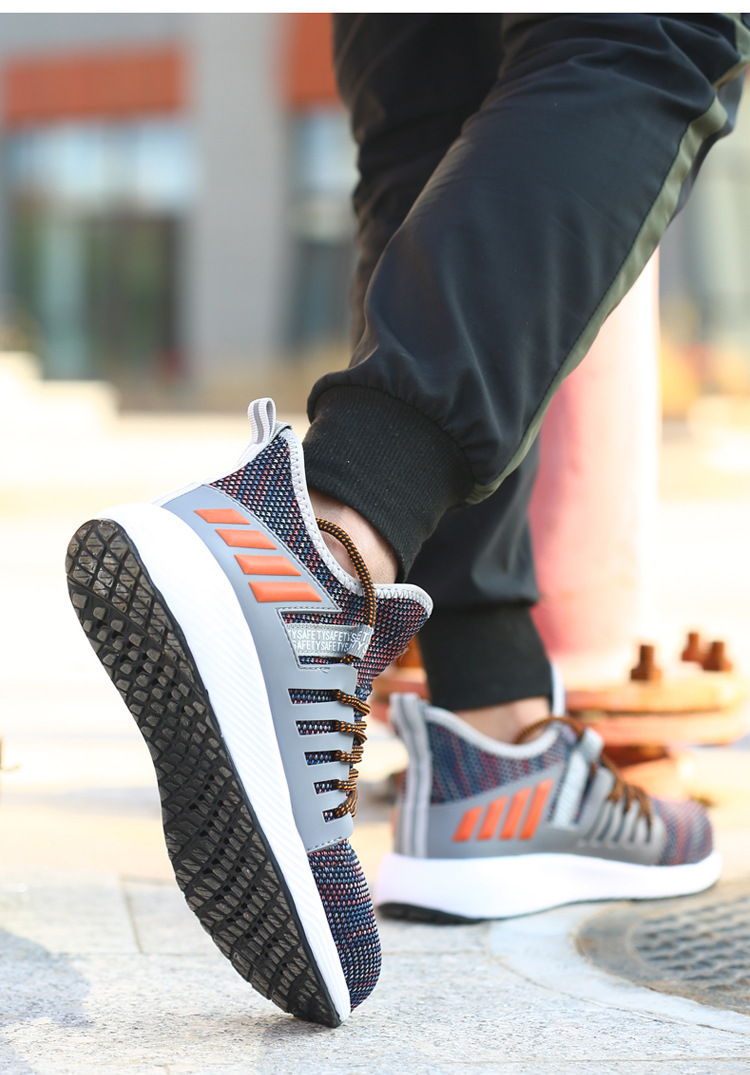 Cross - boundary labor protection shoes for male anti - collision, anti - stabbing, penetrating gas safety shoes, steel head anti - collision working protective shoes