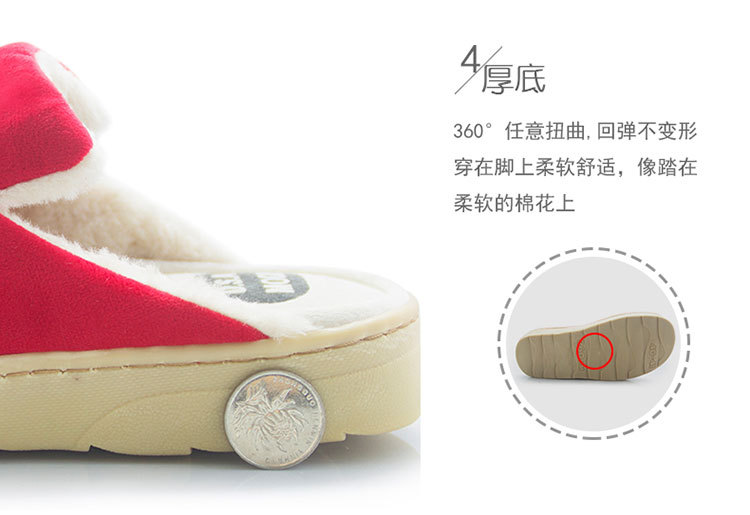 Customized cross-border e-commerce company amazon winter super romantic couple thermal anti-slip fashion thermal cotton slippers panda head Customized cross-border e-commerce company amazon winter super romantic couple thermal anti-slip fashion thermal cotton slippers panda head