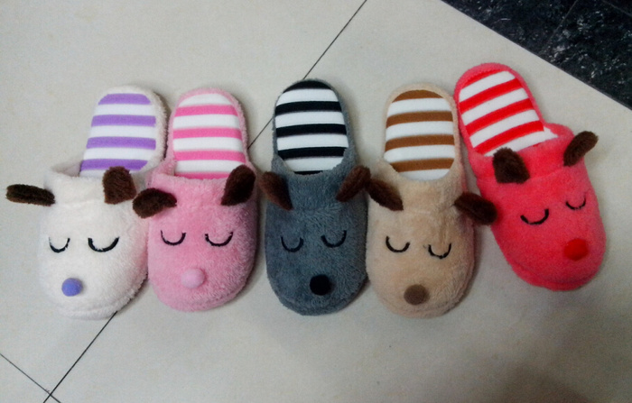 Explosion 2015 fall and winter new style cartoon sleeping bear soft bottom cotton slippers home indoor cotton slippers
