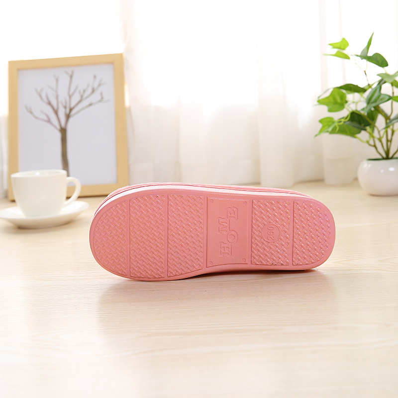 Korean version of the new autumn and winter home couple thickening warm men and women cotton slippers