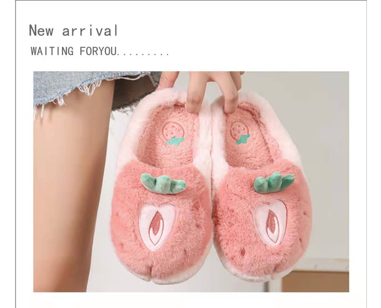 Cotton Slippers Female 2021 Autumn and Winter Cartoon Cute Fruit Fleece-Lined Warm Confinement Home Couple Thickened Non-Slip Men Cotton Slippers Female 2021 Autumn and Winter Cartoon Cute Fruit Fleece-Lined Warm Confinement Home Couple Thickened Non-Slip Men