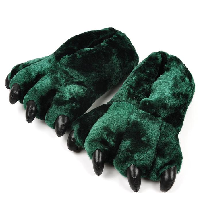 Leopard paws warm cotton slippers plush cotton slippers wholesale personality indoor slippers manufacturers selling