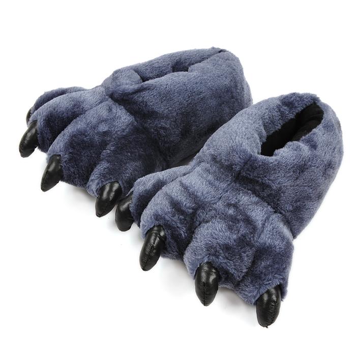 Leopard paws warm cotton slippers plush cotton slippers wholesale personality indoor slippers manufacturers selling