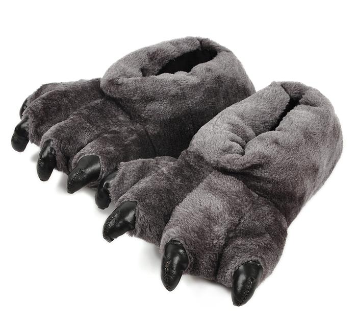 Leopard paws warm cotton slippers plush cotton slippers wholesale personality indoor slippers manufacturers selling