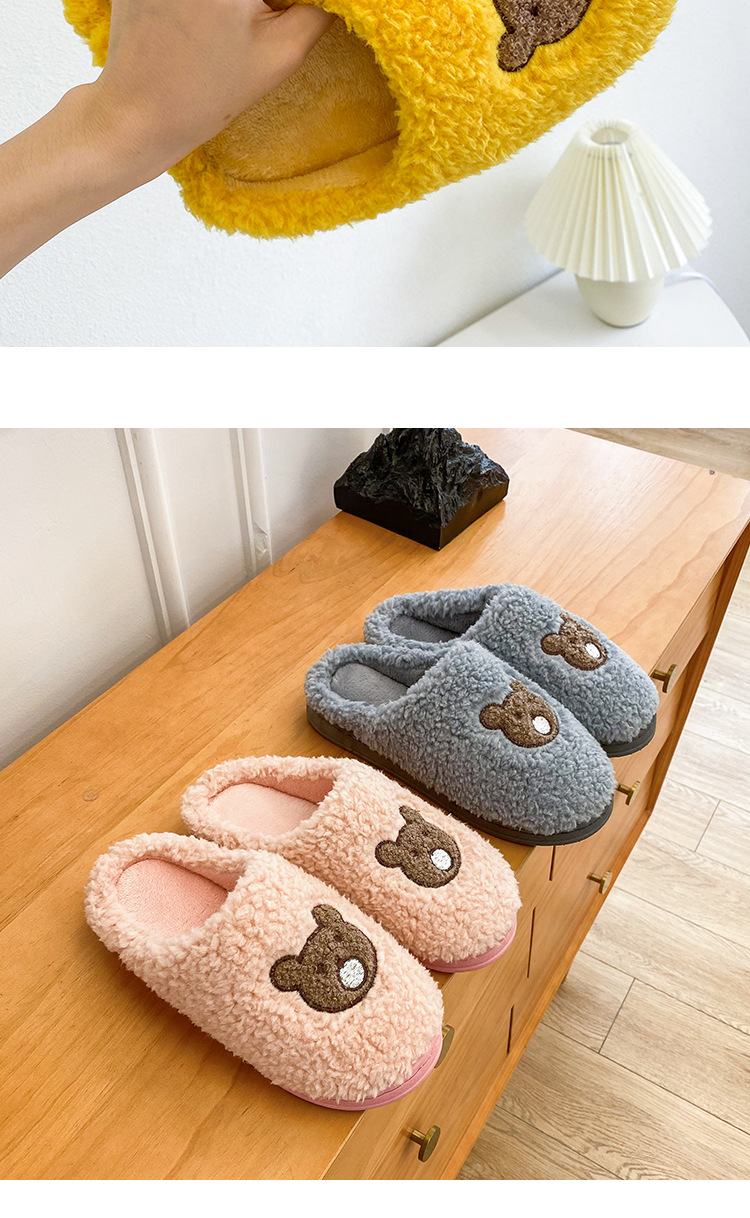 2021 New Cotton Slippers Women's Home Winter Indoor Mute Warm Non-Slip Velvet Slippers Home Autumn and Winter Men's 2021 New Cotton Slippers Women's Home Winter Indoor Mute Warm Non-Slip Velvet Slippers Home Autumn and Winter Men's