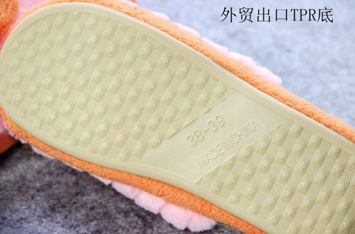 Taobao FRY exports Korea factory direct bow cotton slippers home indoor flooring