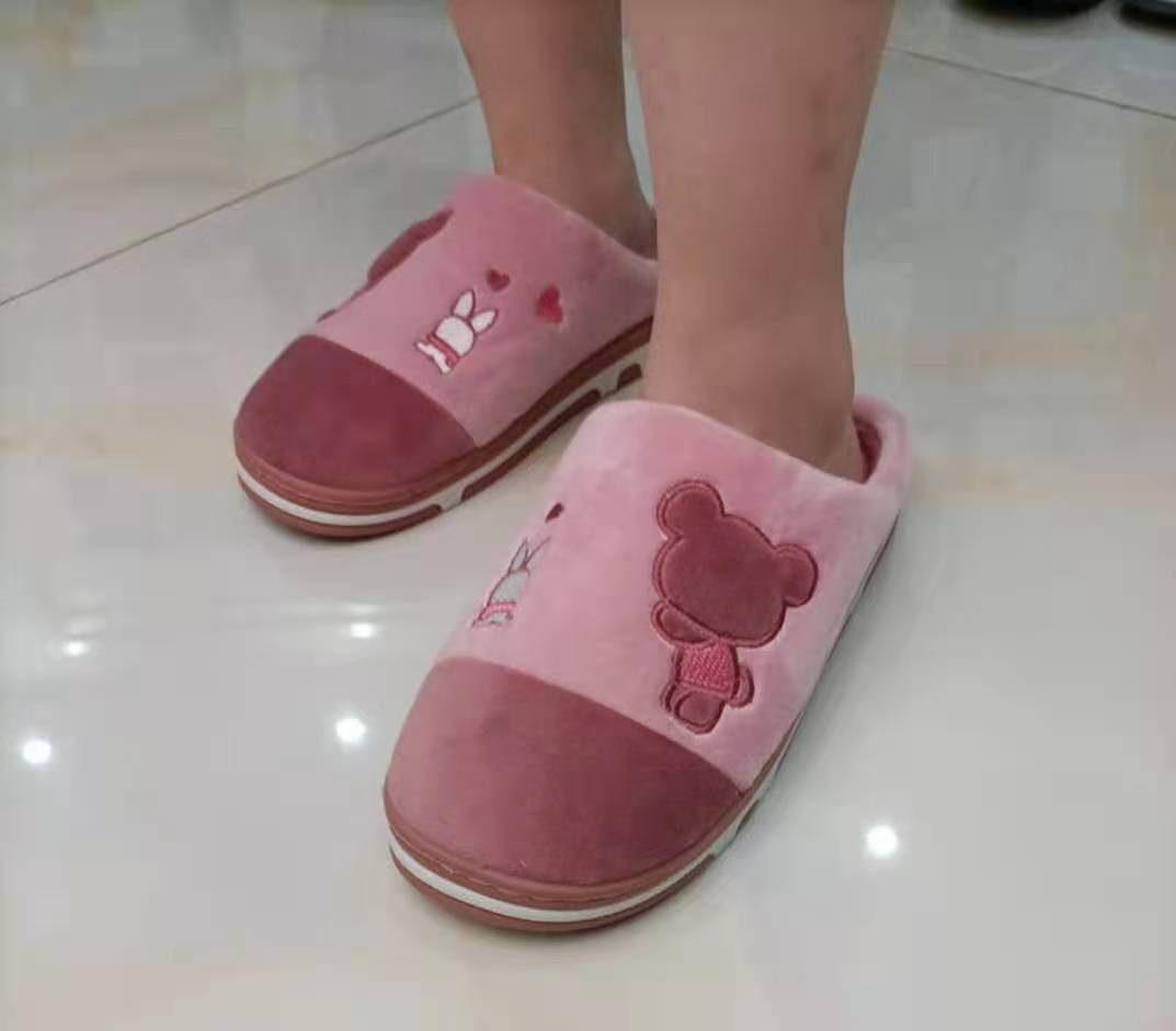 Winter Cotton Slippers Women&#039;s plus Size Keep Warm Household Indoor Non-Slip Super Soft Slippers Couple Women&#039;s Cotton Shoes