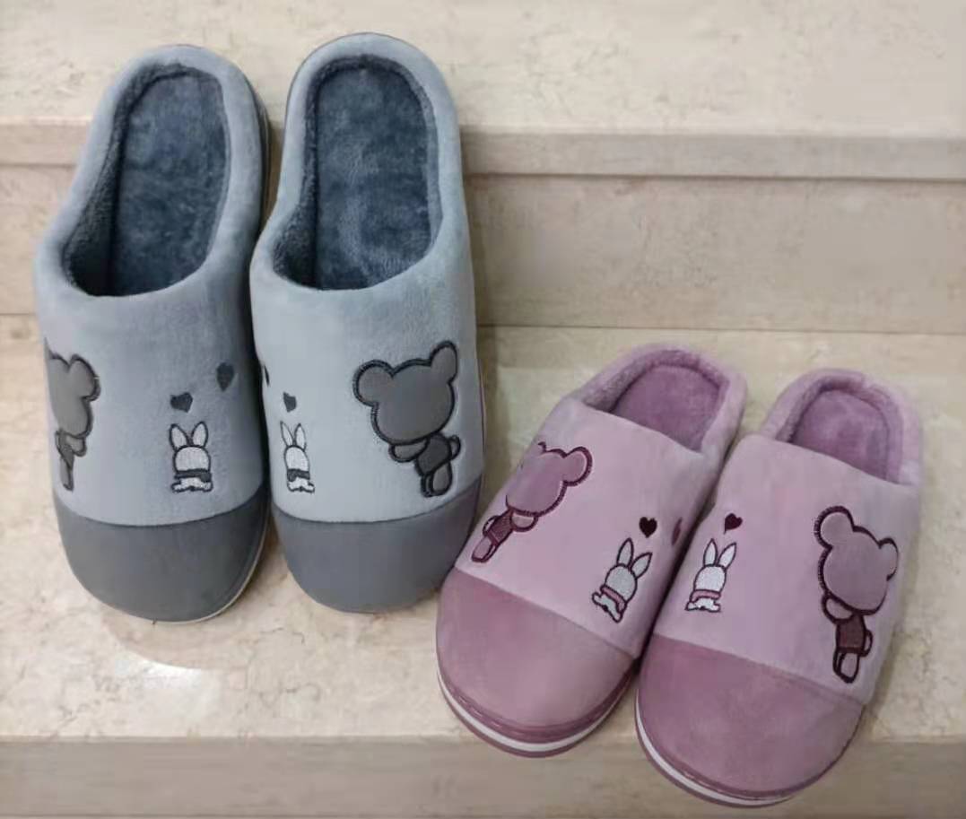 Winter Cotton Slippers Women&#039;s plus Size Keep Warm Household Indoor Non-Slip Super Soft Slippers Couple Women&#039;s Cotton Shoes