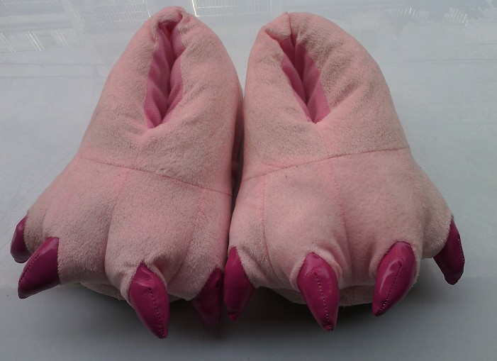 New Love Apartment Stitch Dinosaur Parent-Child Paw Children Thermal Cotton Slippers Wholesale Factory Direct Sales