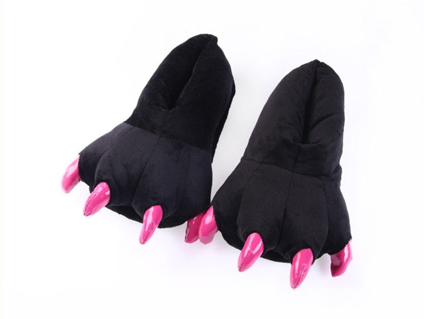 New Love Apartment Stitch Dinosaur Parent-Child Paw Children Thermal Cotton Slippers Wholesale Factory Direct Sales