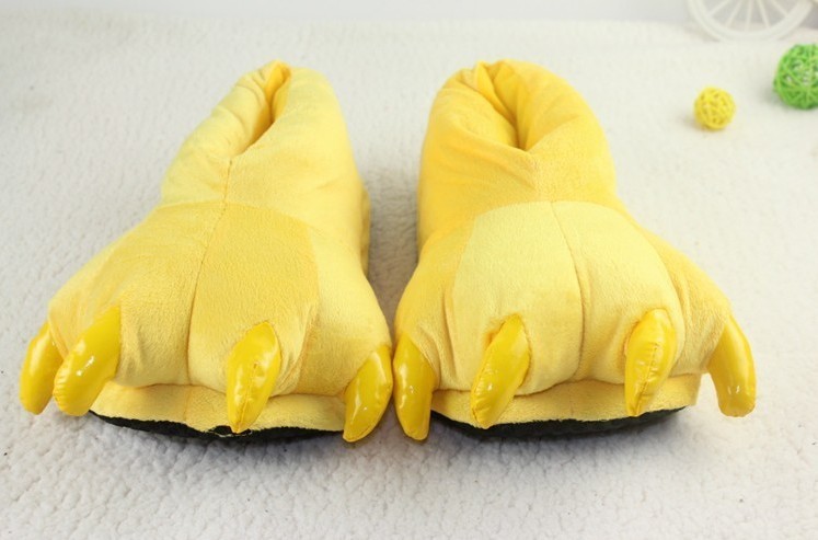 New Love Apartment Stitch Dinosaur Parent-Child Paw Children Thermal Cotton Slippers Wholesale Factory Direct Sales