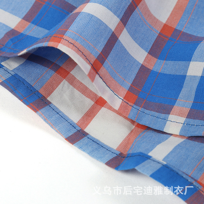 Summer Casual Plaid Beach Pants Foreign Trade Original Order Men&#039;s Boxers Cotton Large Size Loose Boxer Briefs Wholesale