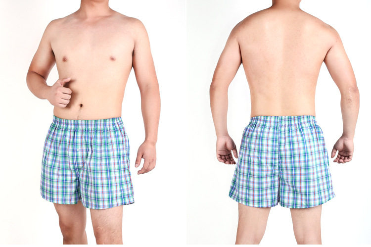 Summer Casual Plaid Beach Pants Foreign Trade Original Order Men's Boxers Cotton Large Size Loose Boxer Briefs Wholesale Summer Casual Plaid Beach Pants Foreign Trade Original Order Men's Boxers Cotton Large Size Loose Boxer Briefs Wholesale
