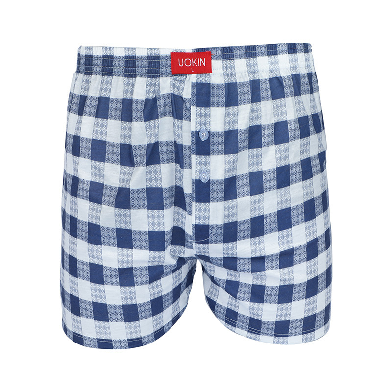 Beach Pants men&#039;s briefs are plain arrow Pants Cross border loose Breathable home size Terylene Cotton Summer Boxer shorts