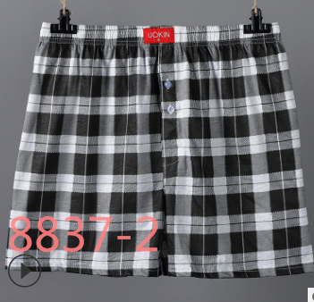 Beach Pants men's briefs are plain arrow Pants Cross border loose Breathable home size Terylene Cotton Summer Boxer shorts