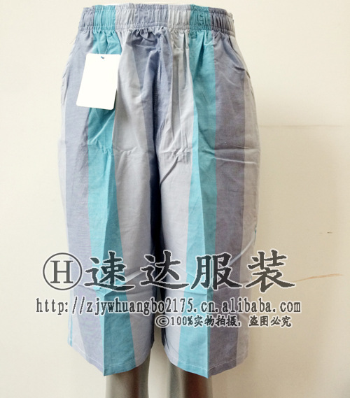 Factory Direct Sales Men's Beach Pants Cotton All-Matching Casual Shorts Men's Foreign Trade Plaid 5-Point Pants Middle Pants Wholesale