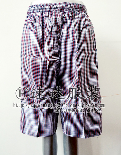 Factory Direct Sales Men's Beach Pants Cotton All-Matching Casual Shorts Men's Foreign Trade Plaid 5-Point Pants Middle Pants Wholesale