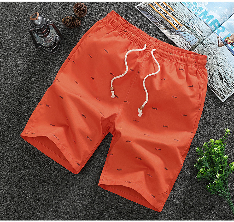 Summer Casual Pants Men's New Fifth Pants Beach Pants Shorts Men Cotton Men's Clothing One Piece Dropshipping