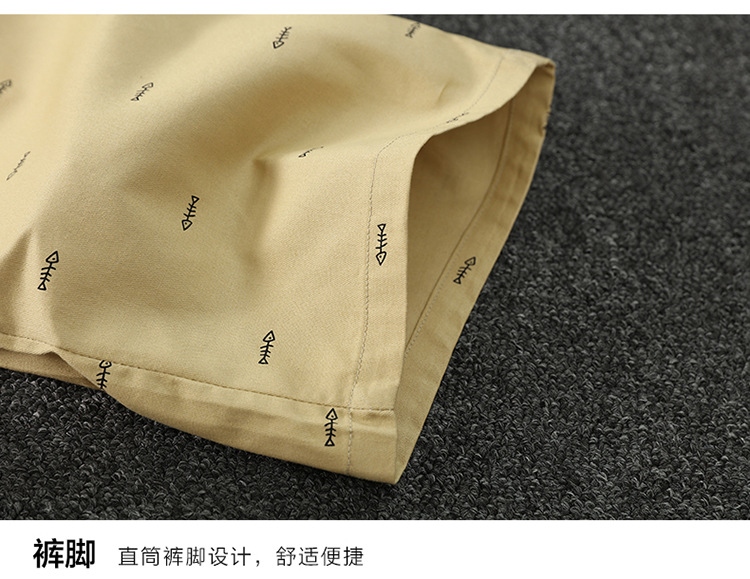Summer Casual Pants Men's New Fifth Pants Beach Pants Shorts Men Cotton Men's Clothing One Piece Dropshipping